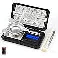 UNIWEIGH Milligram Scale 50g/0.001g High Precision,Digital mg Scale with LCD/Tare,6 Units Jewelry Scale,Micro gram Scale for