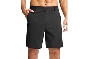 Soothfeel Men's Casual Shorts 7"/ 9" /11" Golf Shorts for Men Flat Front Dress Work Shorts Lightweight with 3 Pockets