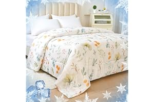 YIYEA Cooling Comforter, Arc-Chill Q-Max>0.5 Cooling Blanket with Double Sided Cold Effect, Lightweight Summer Comforter King Size, Absorbs Heat to Keep Body Cool for Hot Sleepers, 90" x 108"