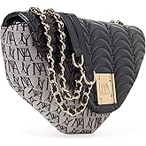 BROADWAY N°2 Canvas Shoulder Clutch Purse Crossbody Designer Bag for Ladies Large Evening Casual Party Work Women Handbag