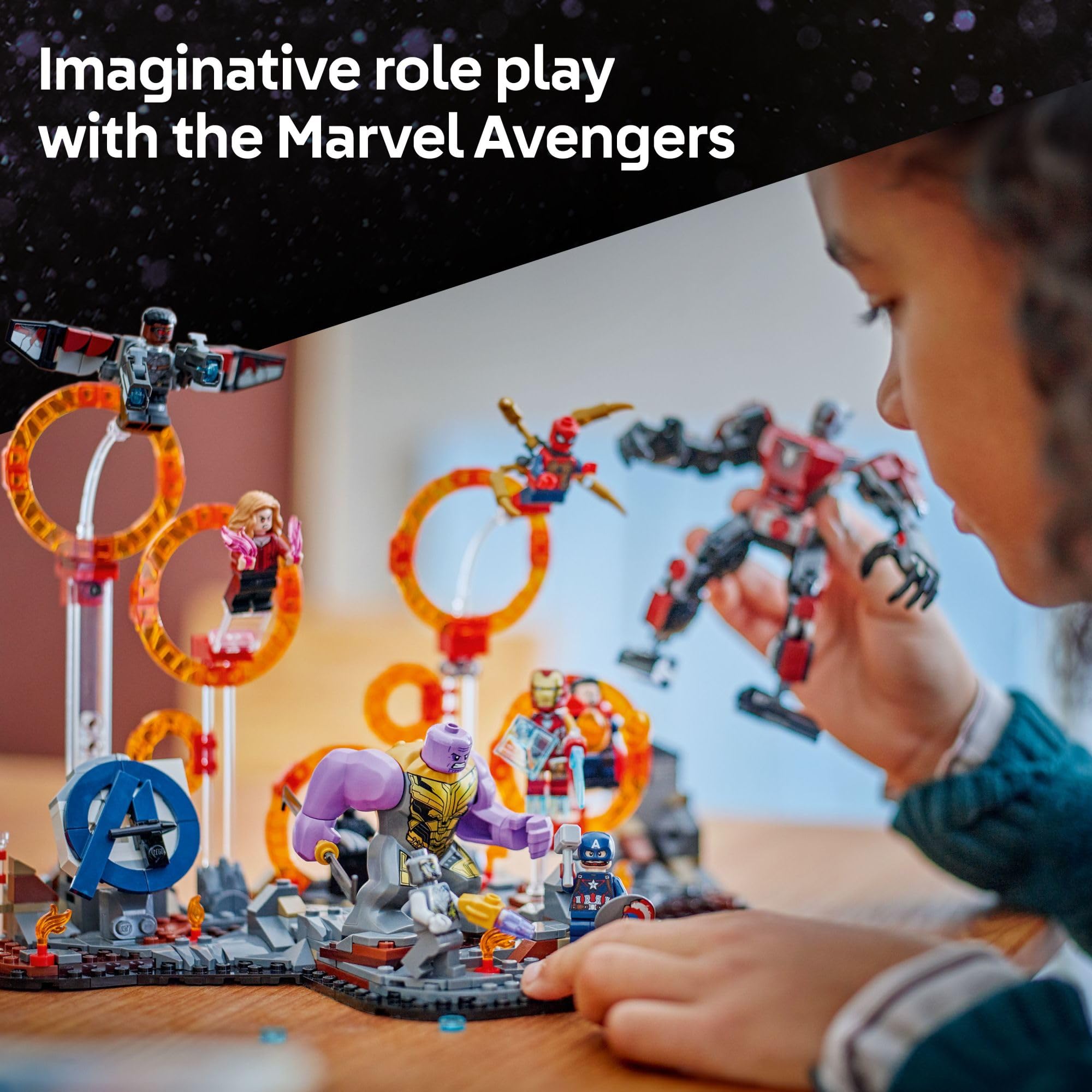 LEGO Marvel Avengers: Endgame Final Battle - Super Hero Building Set for Kids, Ages 10+ - 10 Figures Including Iron Man, Black Panther, and Iron Spider - Birthday Gift for Boys and Girls - 76323