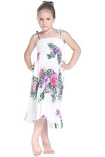 hawaiian flower girl dresses