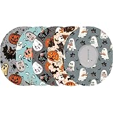 Glucomart Adhesive Patches for Dexcom G7, Stelo &amp; Infusion Sets &ndash; 5-Pack Waterproof, Sweatproof CGM Overpatches &ndash; Hypoallergenic CGM Patches (Vintage Halloween)
