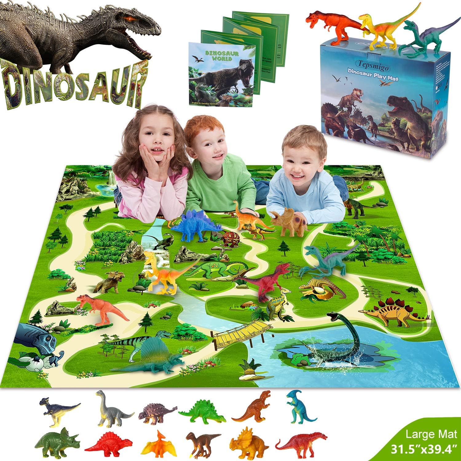 dinosaur play mat set