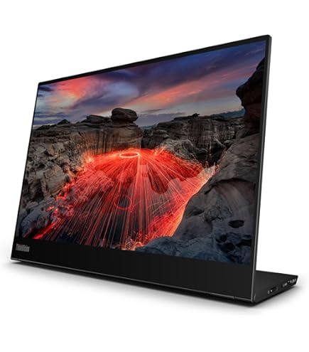 中古メーカー保証ありLenovo Thinkvision M14d ThinkVision M14d(14型モバイル/2240×1400/IPS/USB-C) | 63AAUAR6JP