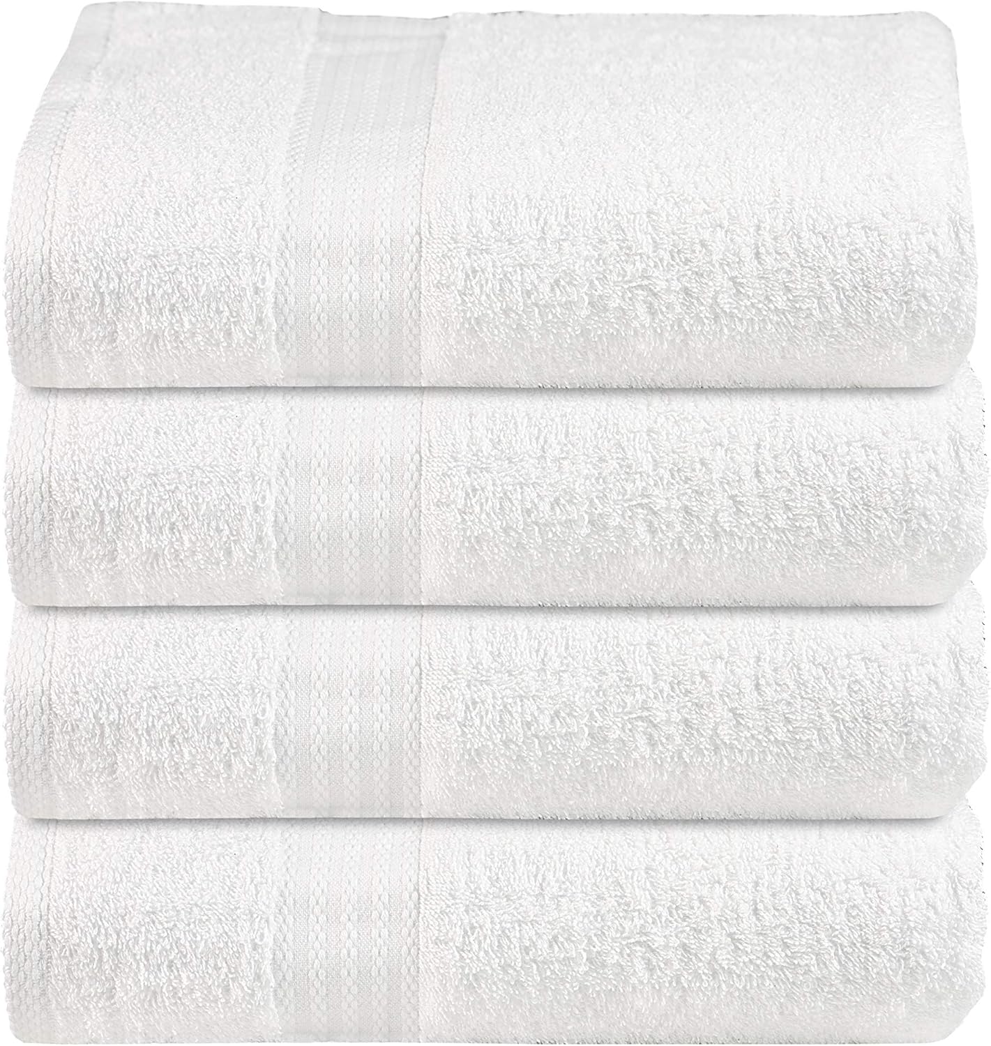 Glamburg Premium Cotton 4 Pack Bath Towel Set 100 Pure Cotton 4