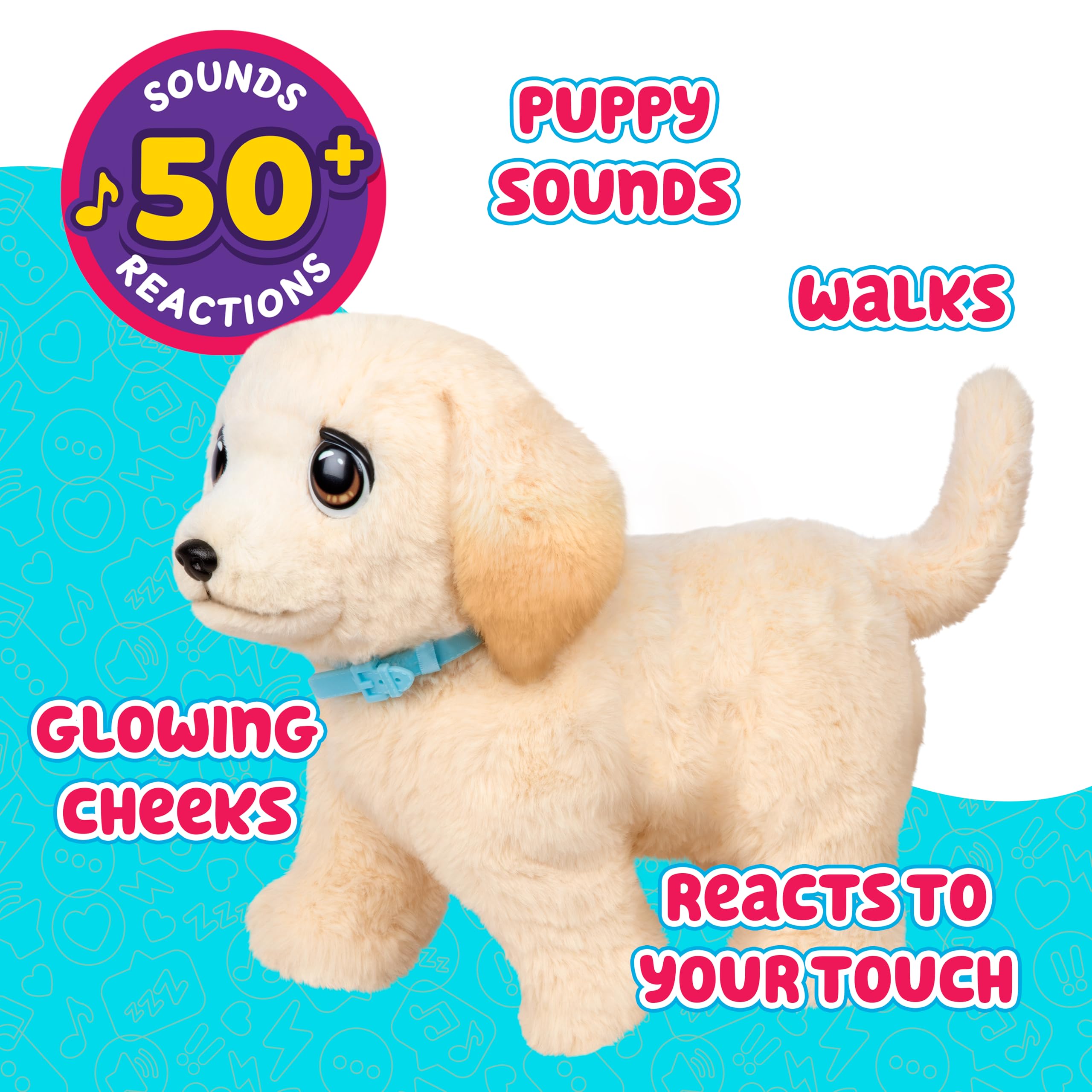 Little Live Pets Ouchies Cooper The Retriever Puppy, 50+ Sounds, Limping to Walking Puppy Toy with Vet Carrier, Interactive Toy Dog for Kids Ages 5+