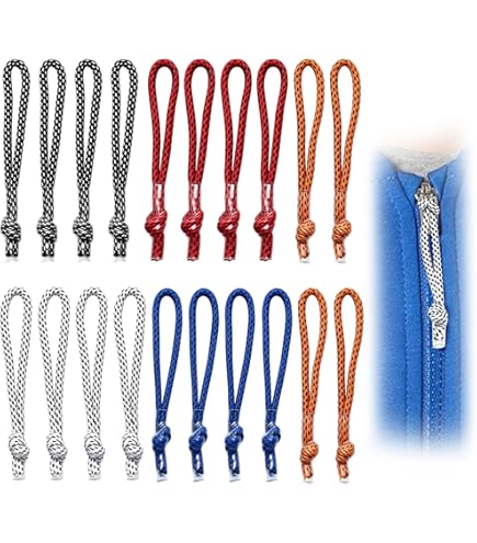 Ryetvok 20pcs Zipper Pull Replacement,Compatible with Nike Elite Backpack, Nylon Zipper Pulls Tags, Durable Braided Cord Extenders, Universal Fit for Luggage Jackets Coats, Easy Install Design : Arts, Crafts & Sewing