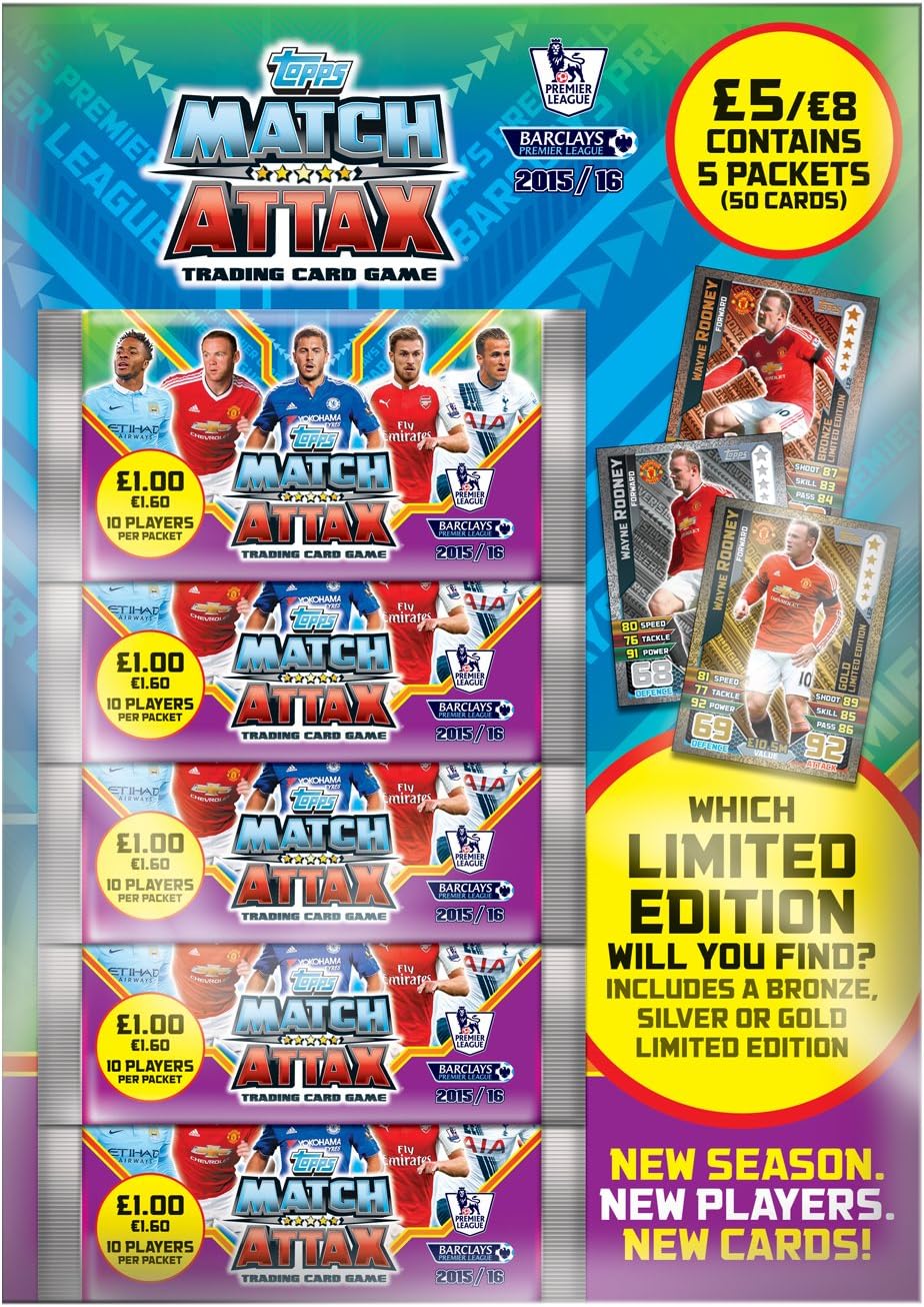 Match Attax EPL 15/16 Trading Card Multipack Amazon.co.uk Toys & Games