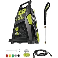 Sun Joe SPX3500 Brushless Induction Electric Pressure Washer, w/Brass Hose Connector