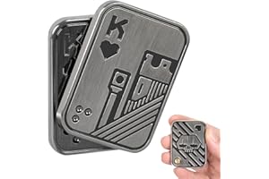 ITOKEY Fidget Toys Adults, Poker Card Fidget Toy, Metal Fidget Slider to Relieve Anxiety and Stress, Cool Desk Toys for Office, Magnet Fidget Toy for Men Adults ADHD