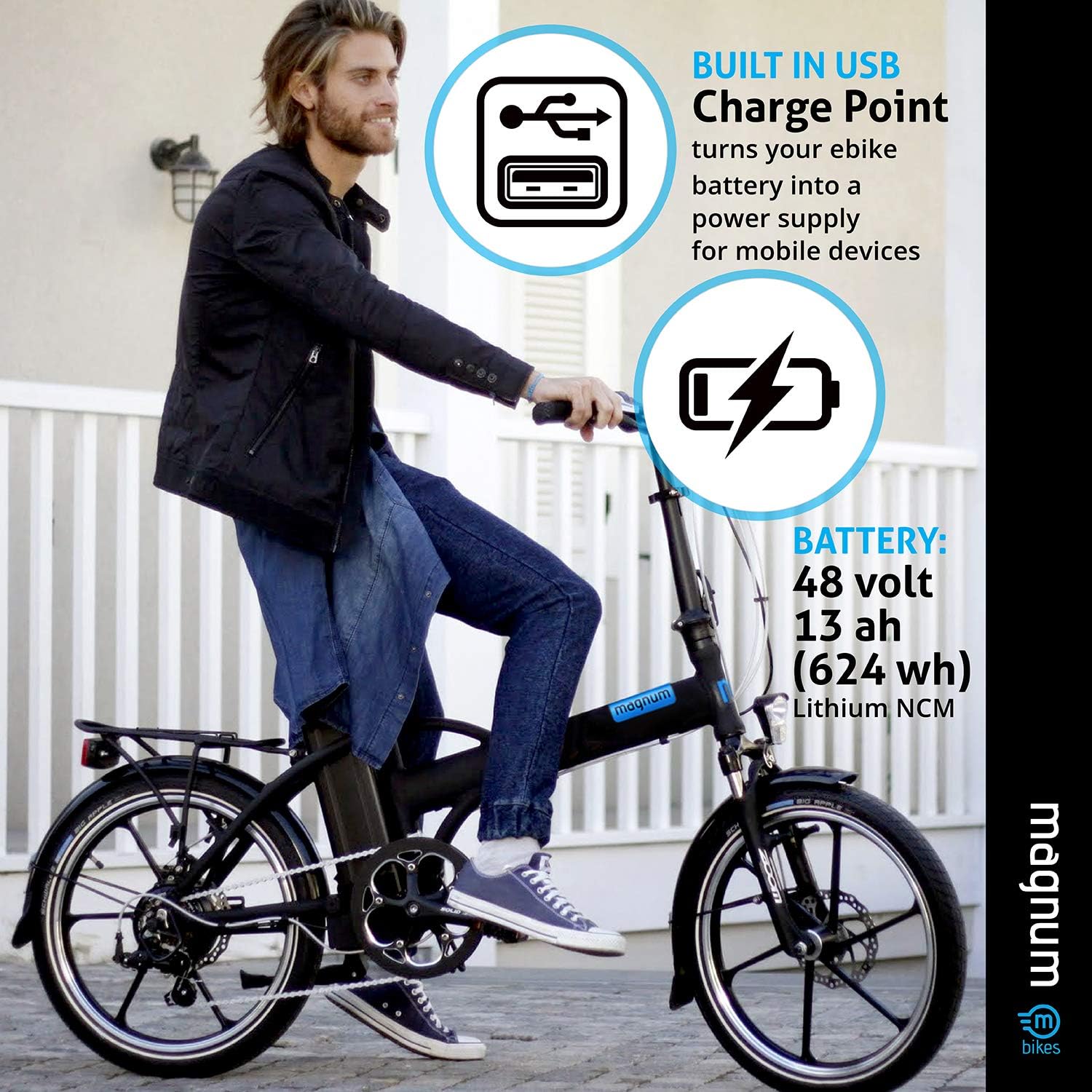magnum premium electric folding bike