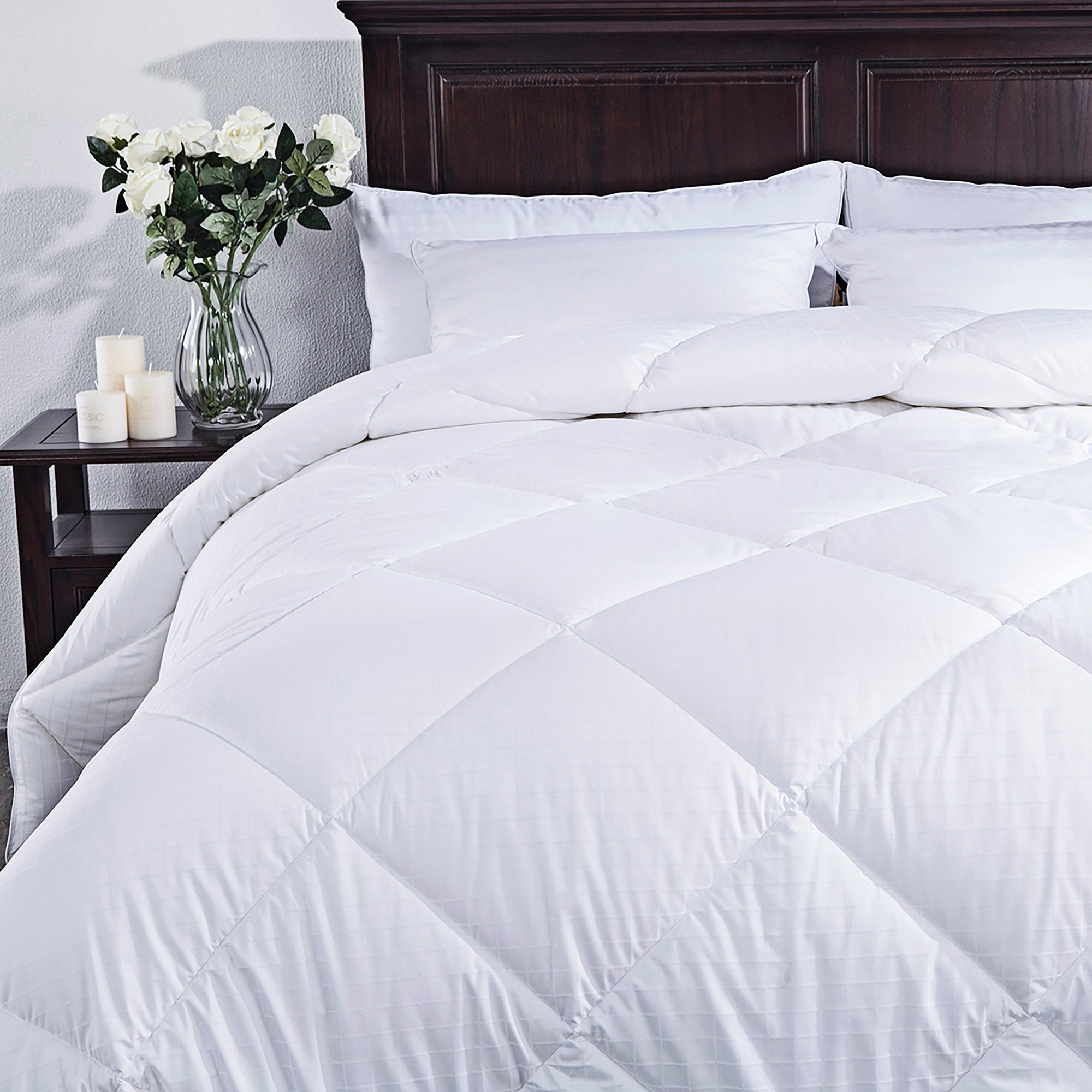 PUREDOWN Down Alternative Comforter, Duvet Insert, 450 Thread Count