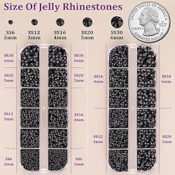 Resin Jelly Rhinestones for Crafting with B7000