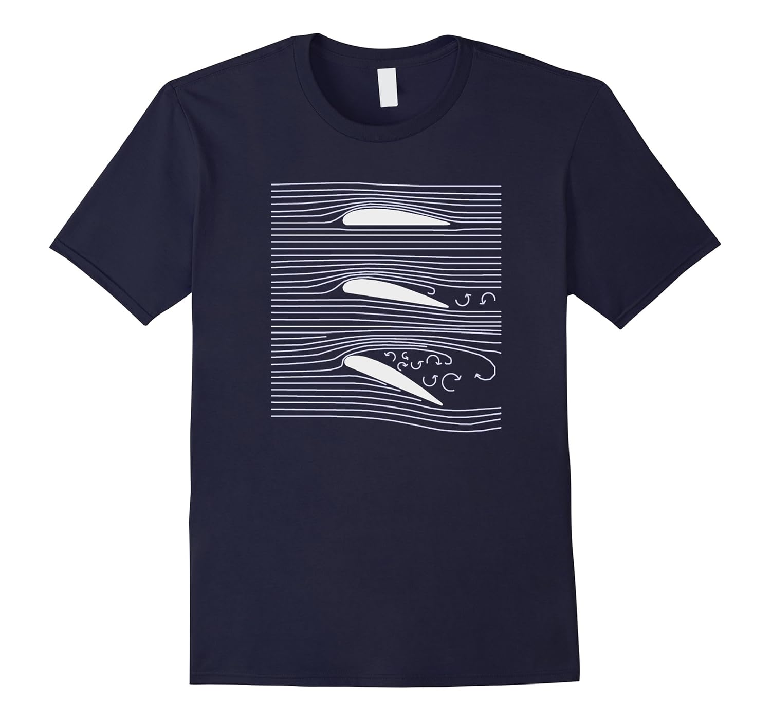 Airplane Wing T-Shirt Aerospace Airfoil Stall Diagram-Rose