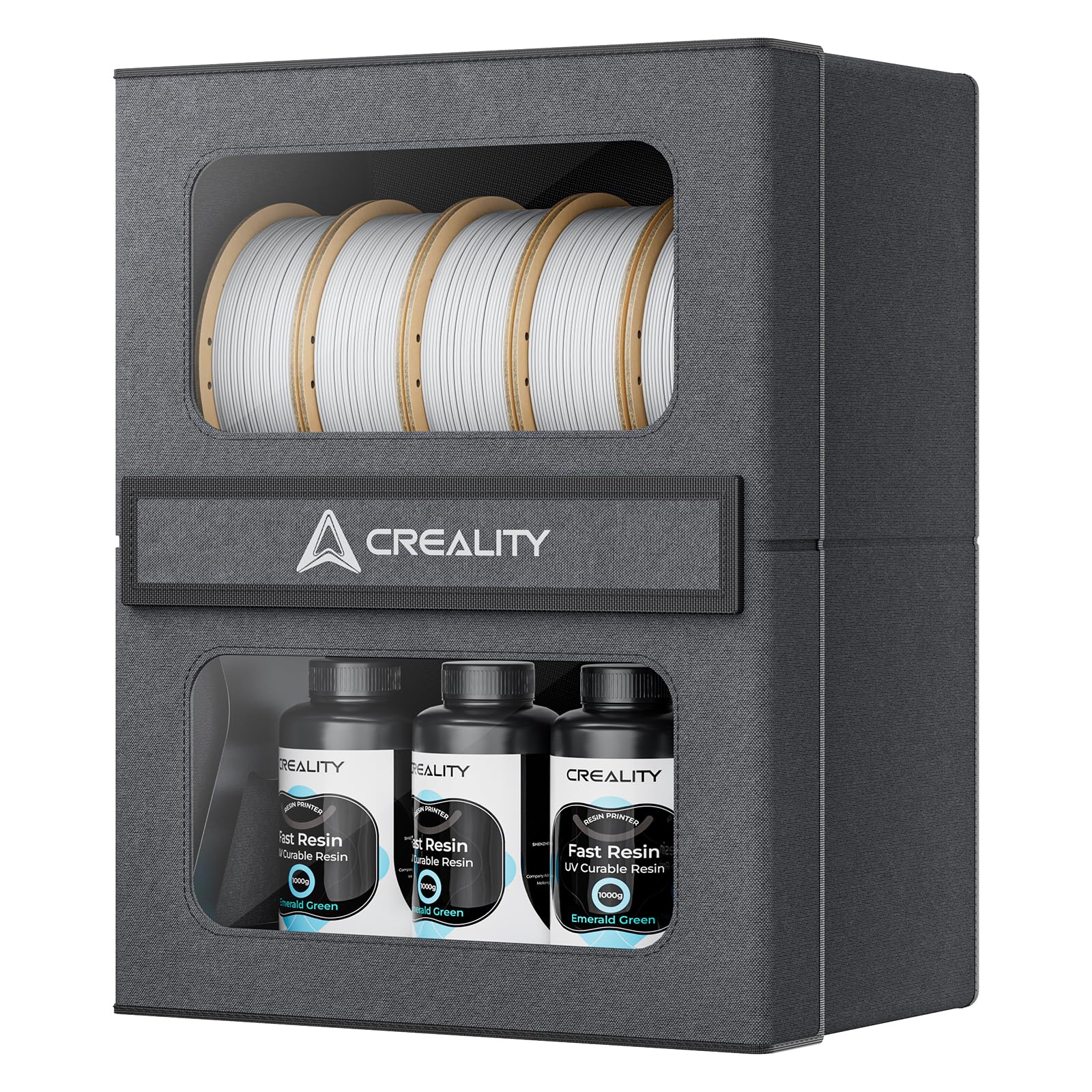 Photo 1 of Creality Filament Storage Box 10KG, 3D Filament Dryer with Magnetic Closure, Moisture-Proof & Damp-Proof, Large Capacity Rack & Resin Sealed Dust Cover, Easy Access