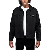 X RAY Mens Denim Jacket, Washed Ripped Distressed Flex Stretch Casual Trucker Biker Jeans Jacket for Men