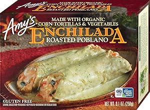 Amy's Frozen Meals, Roasted Poblano Enchilada Entree, 9.1 oz, Gluten Free