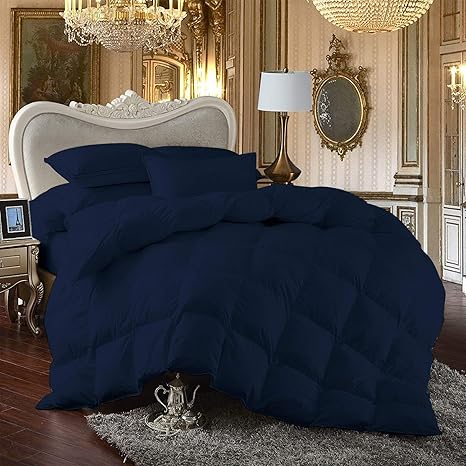 Bedding 100 Egyptian Cotton Comforter Solid All Size Available In Navy Blue Color Comforters Sets
