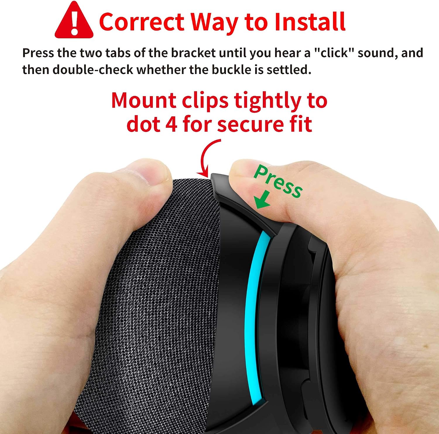 SOKUSIN Wall Mount for Dot 4th Generation, Integrated Cable Management, Space Saving Solution for Your Dot 4th Speakers - Image 3