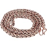 Rudra Empire Solid Copper Handmade Jewelry Rope Chain Necklace for Women and Men- 20 Inch