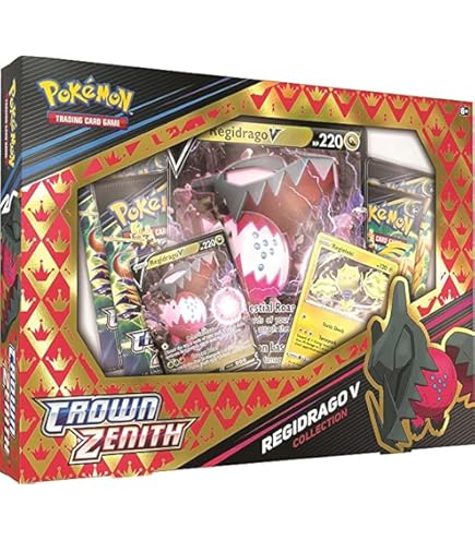 Amazon.com: Pokemon Regidrago V Crown Zenith Collection