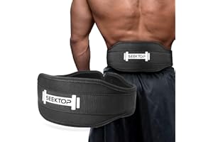 Seektop Weight Lifting Belt Quick Locking Gym Weightlifting Lifting Belt for Bodybuilding Powerlifting Men and Women- 4 Inch WideBack Support Nylon Belt, for Cross Training, Squats, Workout, Lunges