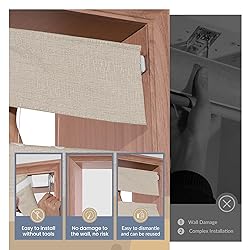 Boolegon No Drill Cordless Roman Shades for