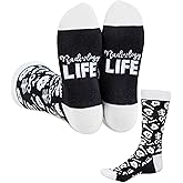 InnoBeta Radiology Gifts, Gifts for Radiographer on National Radiologic Technology Week, Birthday and Chirstmas, One Size Crew Socks