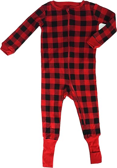 buffalo check pajamas baby