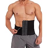 Vaslanda Waist Trainer For Men Tummy Control Shapewear Girdle Stomach Band Back Support Body Shaper Trimmer Belt