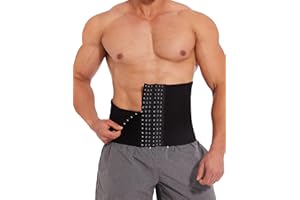 Vaslanda Waist Trainer For Men Tummy Control Shapewear Girdle Stomach Band Back Support Body Shaper Trimmer Belt