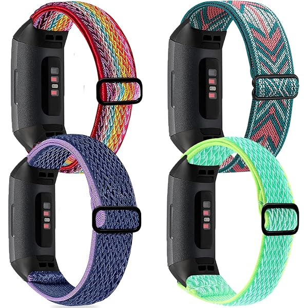 3pcs Braided Stretchy Adjustable Straps Compatible For Fitbit Charge 3 4 Bands For Women Men Sport Elastic Nylon Cloth Wristbands For Charge 4 3 3se G 601099532668279
