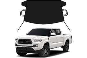 EcoNour Snow Cover for Toyota Tacoma | Heavy-Duty Windshield Cover for Ice and Snow Protection | 600D Oxford Winter Car Cover with S-Hook Straps