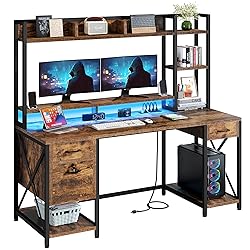 YITAHOME Computer Desk with Drawers & Power