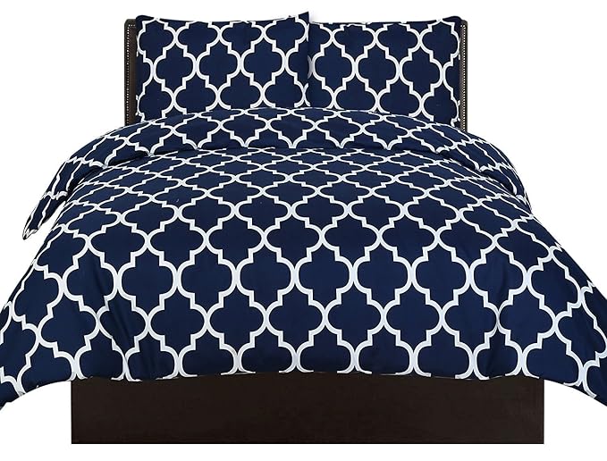 Utopia Bedding Bedrucktes Bettbezug-Set - Gebürstete Mikrofaser - Bettwäsche, Luxuriös, bequem, atmungsaktiv, weich und extre