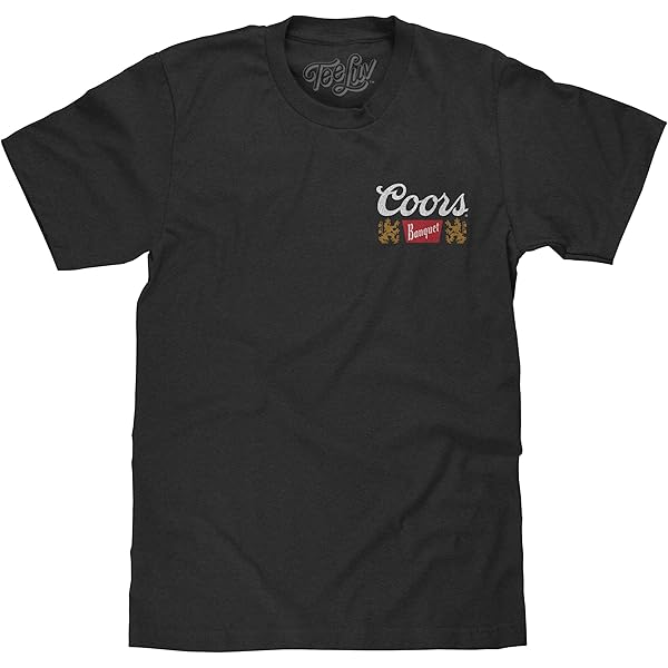Tee Luv Men's Coors Banquet The Legend Double Sided Beer Brand T