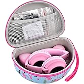 Headphone Case for Riwbox CT-7 Pink/for iClever for ONITOO for TCJJ Cat Ear Wireless Bluetooth for Picun/for FosPower Over-Ear Headphones Headset for Kids-Box Only