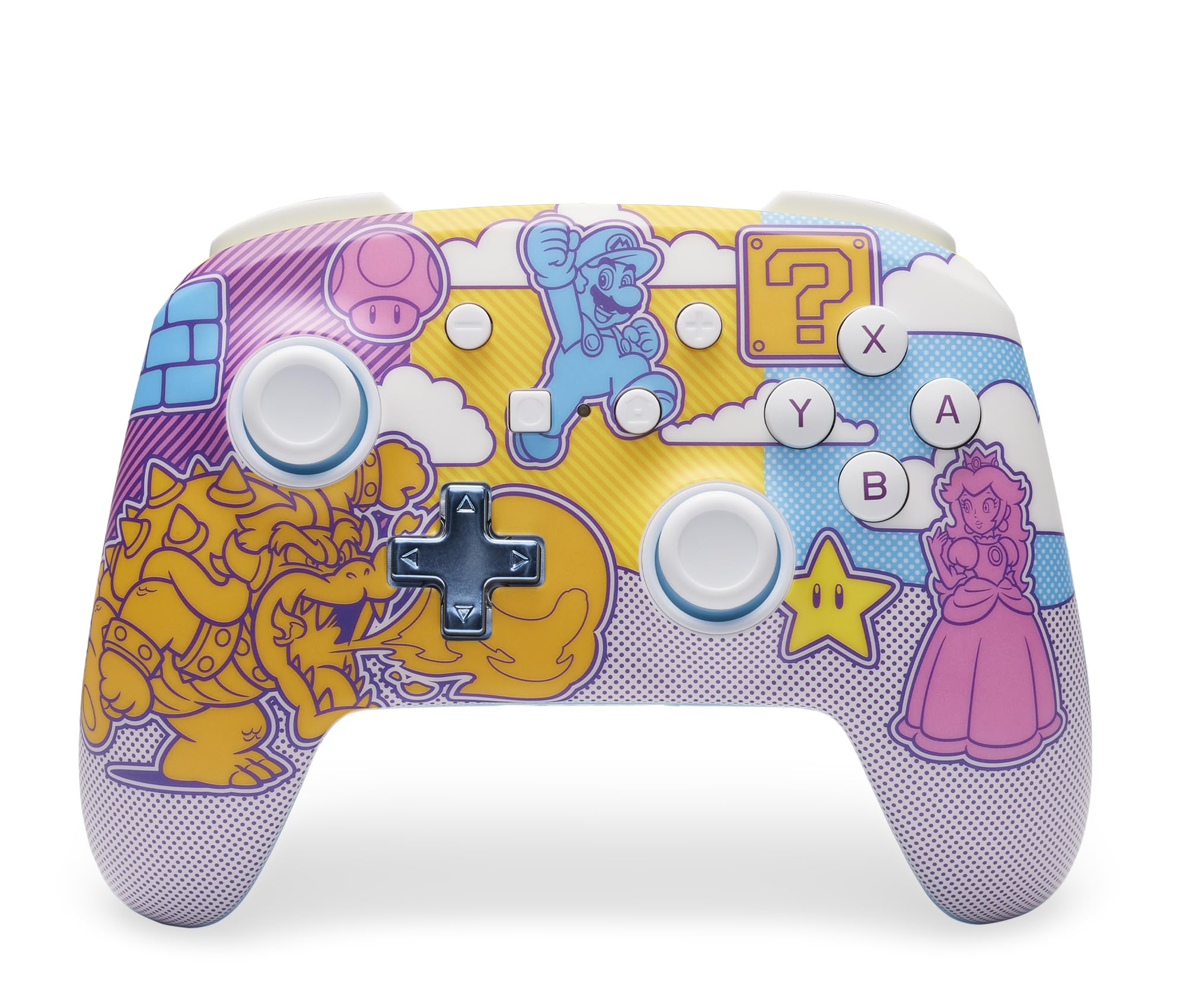 PowerA Enhanced Wireless Controller for Nintendo Switch- Mushroom Kingdom Pop Art, Switch Lite/Switch-OLED Model, Nintendo Switch 2, Gamepad, game controller, Bluetooth controller Image