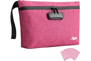 MAICHENG Storage Bag with Combination Lock Large Storage Container Travel Medicine Lock Bag Water Resistant Money Organizer Pouch Great Christmas Gift