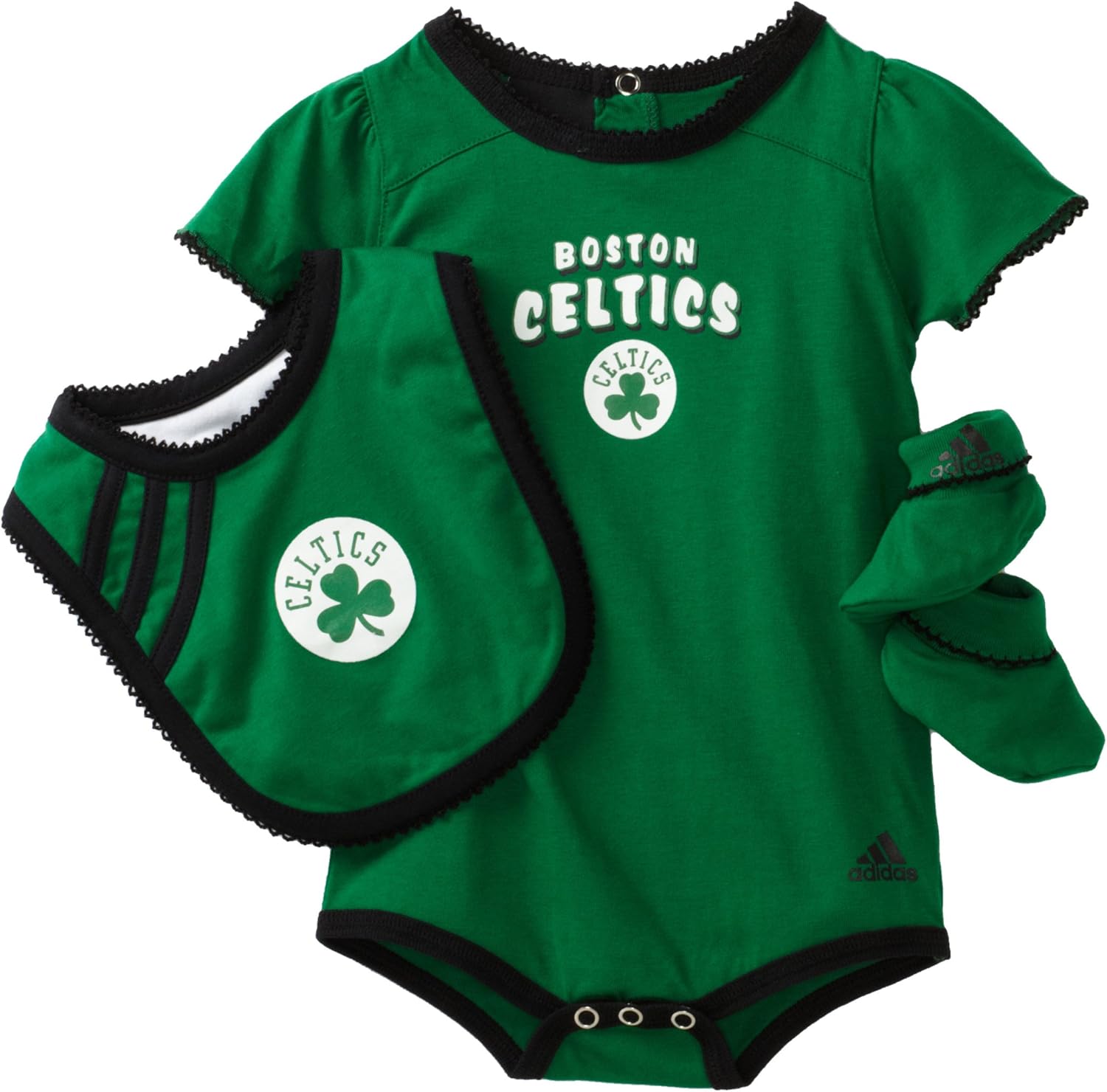 NBA Boston Celtics Girls' Bib & Bootie Set R228Tece Infant Clothing