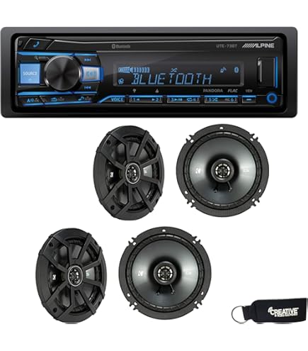 Amazon.com: Alpine UTE-73BT Bluetooth Receiver (No CD), a Pair of