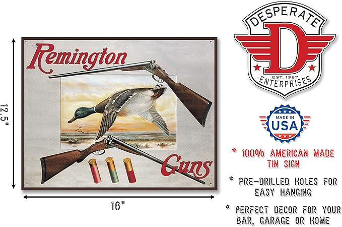 Signs Cabin Bathroom Decor Hunting Nursery Room Mens Theme Gun Remington Tin Sign New Sporting Goods Cub Co Jp