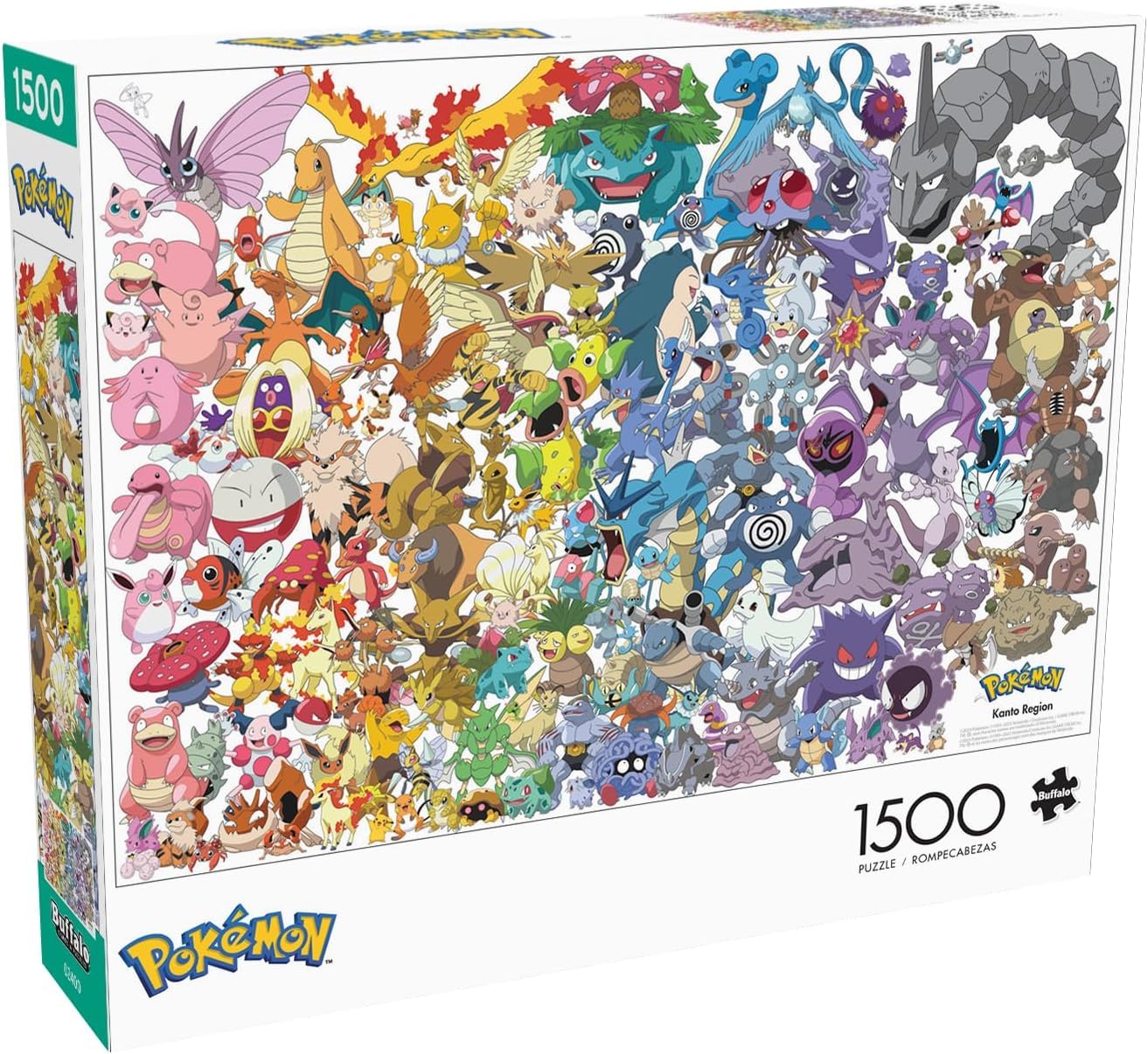Photo 1 of Buffalo Games - Pokemon - 1 Pokemon - Kanto 151-1500 Piece Jigsaw Puzzle for Adults -Challenging Puzzle Perfect for Game Nights - Finished Size is 38.50 x 26.50