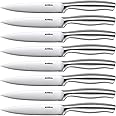 Aiheal Steak Knives, Stainless Steel Steak Knives Set of 8, Never Needs Sharpening Dinner Steak Knife Set, 4.5 Inch Sharp Micro Serrated Steak Knives