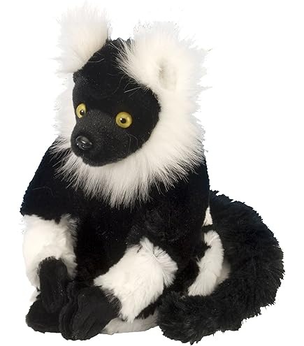 Sifaka Lemur Stuffed Animal 12 Inches - Realistic Wildlife Plush Toy The Petting Zoo