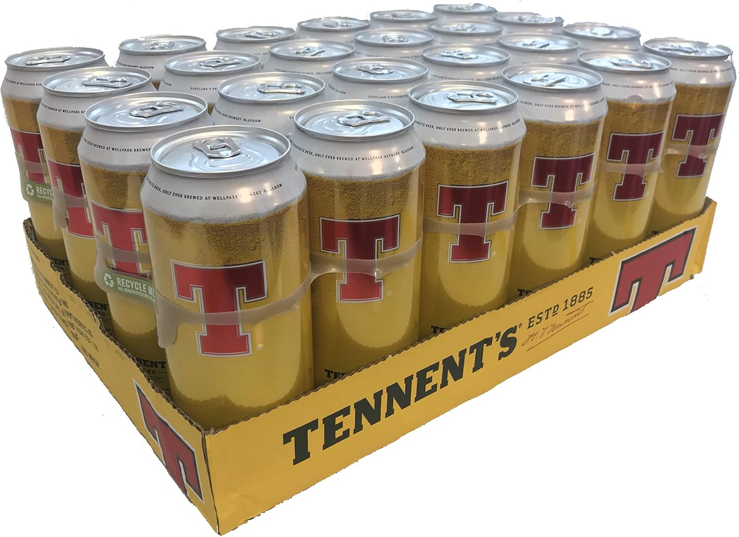 Tennents 24 x 500 ml Cans of Lager Amazon.co.uk Beer, Wine & Spirits
