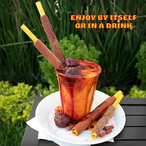 ZUMBA PICA TIROLO TAMARIND STRAW (10 COUNT) – TAMARINDO MEXICAN CANDY STICKS – TAMARINDO STRAWS – TAMARIND CANDY – TAMARIN STICKS – TAMARIN STRAWS – MICHELADA STRAWS – CARAMELO SUAVE SABOR TAMARINDO