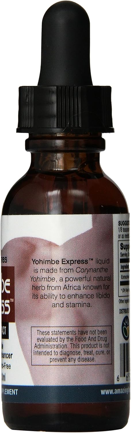 Amazing Herbs Yohimbe Express Liquid Extract, 1 Fluid Ounce: Health & Personal Care
