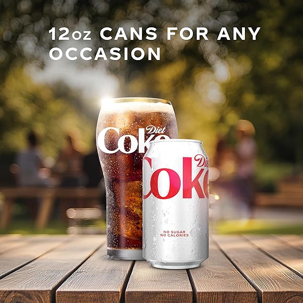 DIET COKE SODA SOFT DRINK FRIDGE PACK CANS, 12 FL OZ, 12 PACK